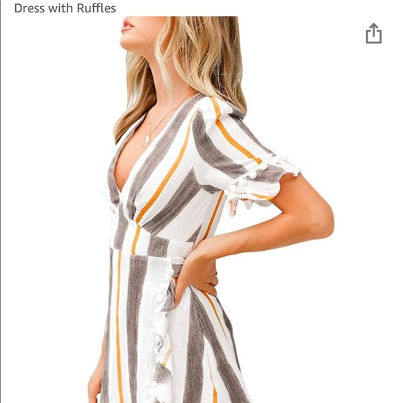 Pin Stripe Summer Dress- New - Picture 3 of 3